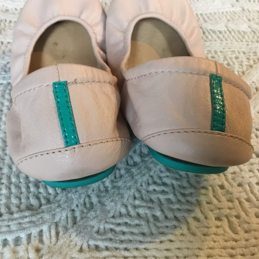 Tieks Ballerina Pink Foldable Ballet Leather Flats Excellent Condition - 6 - Picture 7 of 10